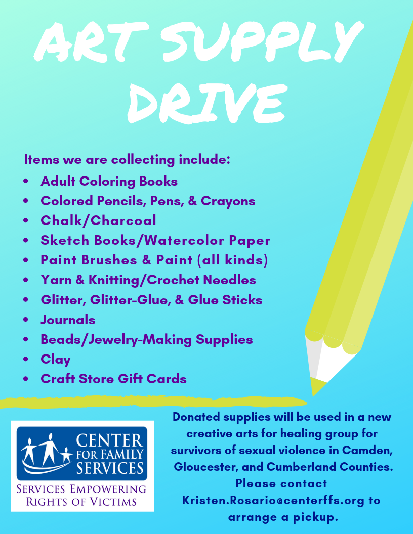 Art Supply Drive Center for Family Services
